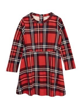 Mini Rodini Red and Black Plaid Dress